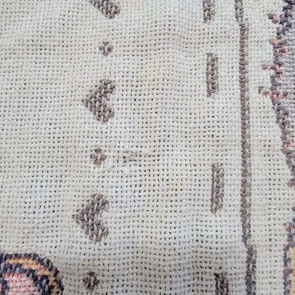 VTG Priscilla Hillman Teddy Bear Woven Tapestry Throw Blanket Nursery *READ* - Picture 5 of 8